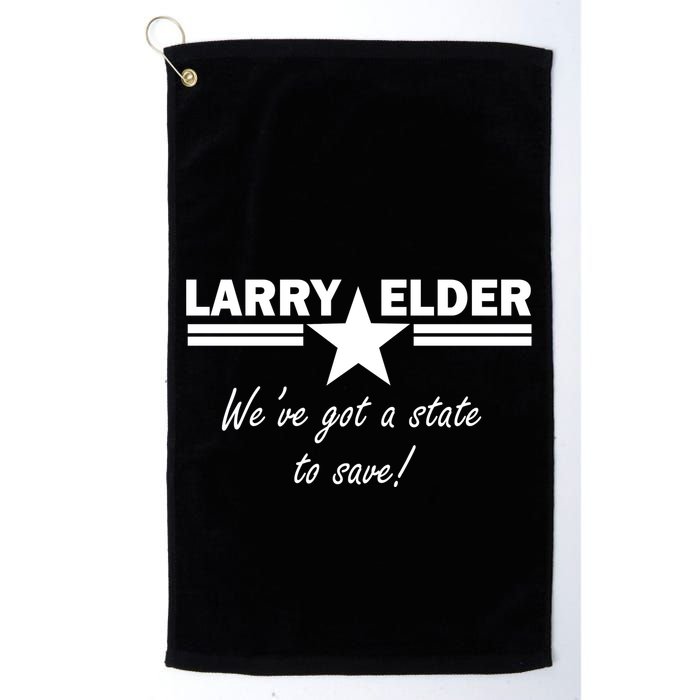 Larry Elder For California We've Got A State To Save Golf Towel