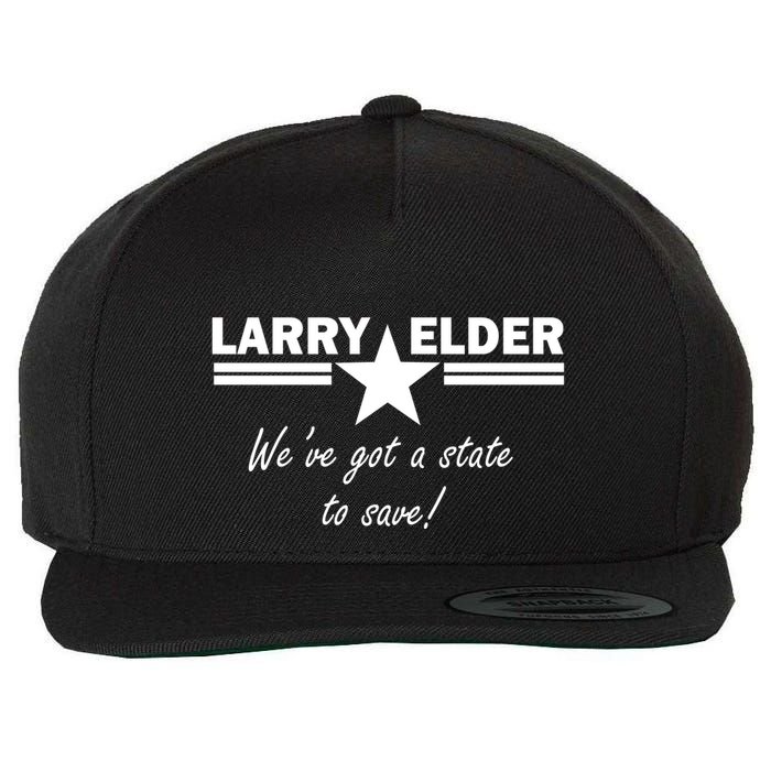 Larry Elder For California We've Got A State To Save Wool Snapback Cap