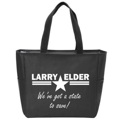 Larry Elder For California We've Got A State To Save Zip Tote Bag