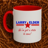 Larry Elder For California We've Got A State To Save Mug