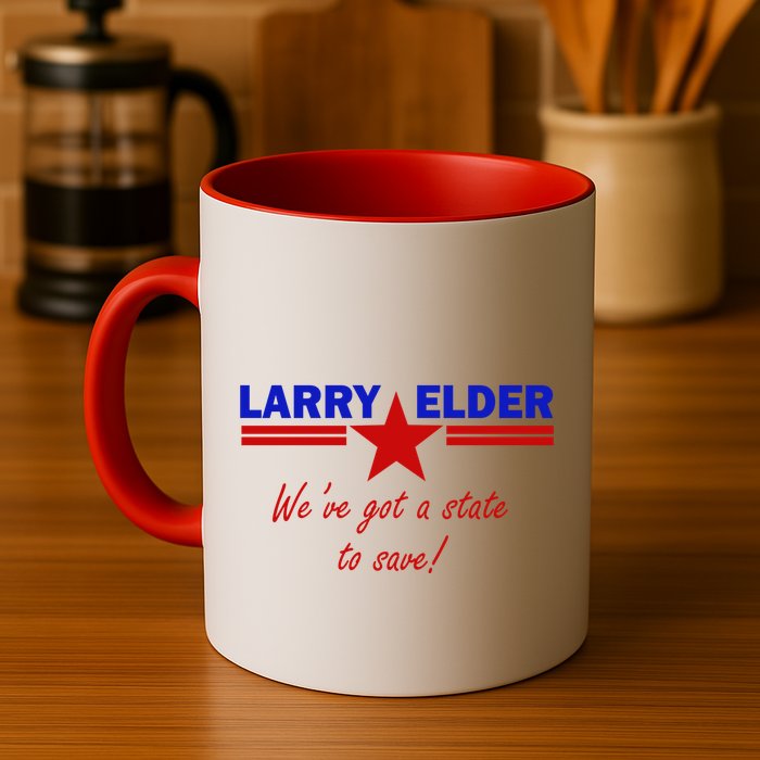 Larry Elder For California We've Got A State To Save Mug