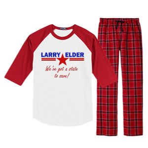 Larry Elder For California We've Got A State To Save Raglan Sleeve Pajama Set