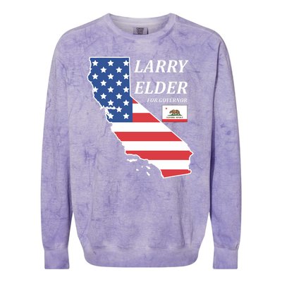 Larry Elder For Governor Colorblast Crewneck Sweatshirt