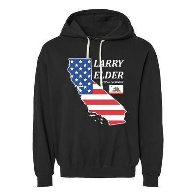 Larry Elder For Governor Garment-Dyed Fleece Hoodie