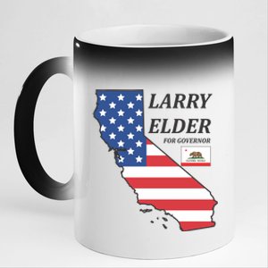 Larry Elder For Governor 11oz Black Color Changing Mug