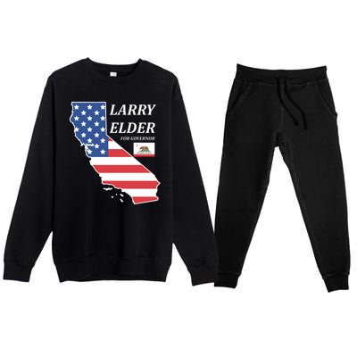 Larry Elder For Governor Premium Crewneck Sweatsuit Set