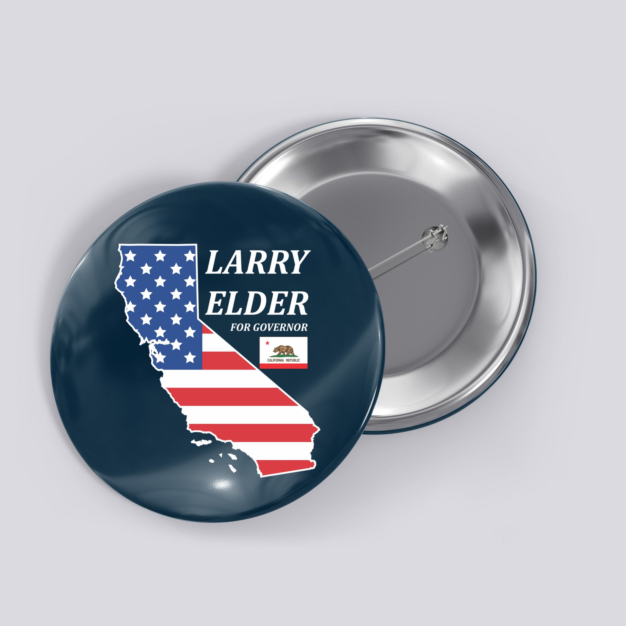 Larry Elder For Governor Button