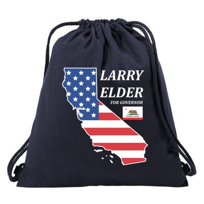 Larry Elder For Governor Drawstring Bag
