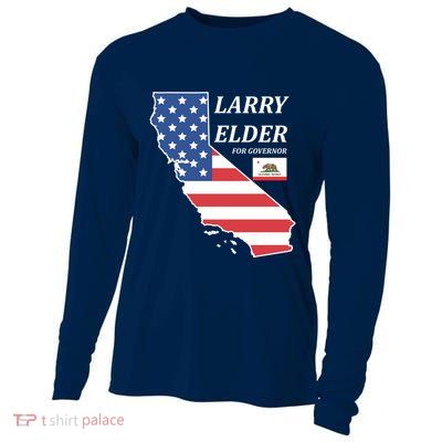 Larry Elder For Governor Cooling Performance Long Sleeve Crew