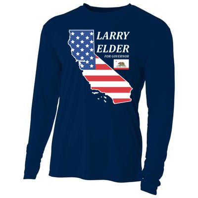 Larry Elder For Governor Cooling Performance Long Sleeve Crew