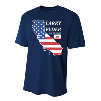 Larry Elder For Governor Performance Sprint T-Shirt