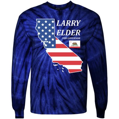 Larry Elder For Governor Tie-Dye Long Sleeve Shirt