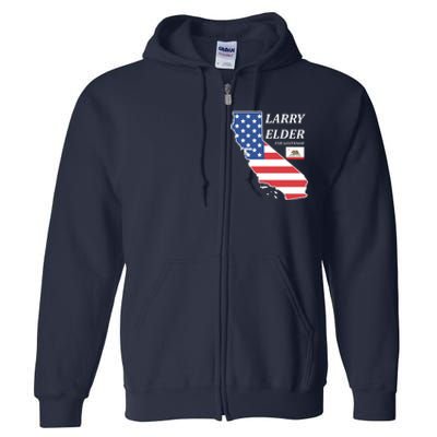 Larry Elder For Governor Full Zip Hoodie