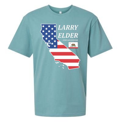 Larry Elder For Governor Sueded Cloud Jersey T-Shirt