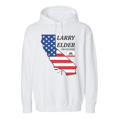 Larry Elder For Governor Garment-Dyed Fleece Hoodie