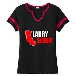 Larry Elder Republican Governor California Ladies Halftime Notch Neck Tee