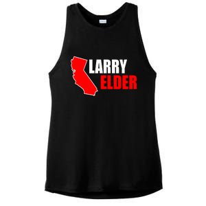 Larry Elder Republican Governor California Ladies PosiCharge Tri-Blend Wicking Tank