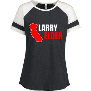 Larry Elder Republican Governor California Enza Ladies Jersey Colorblock Tee