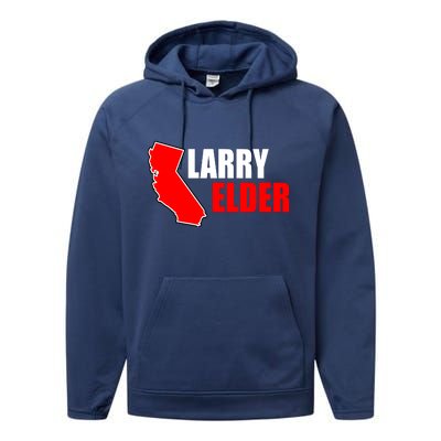 Larry Elder Republican Governor California Performance Fleece Hoodie