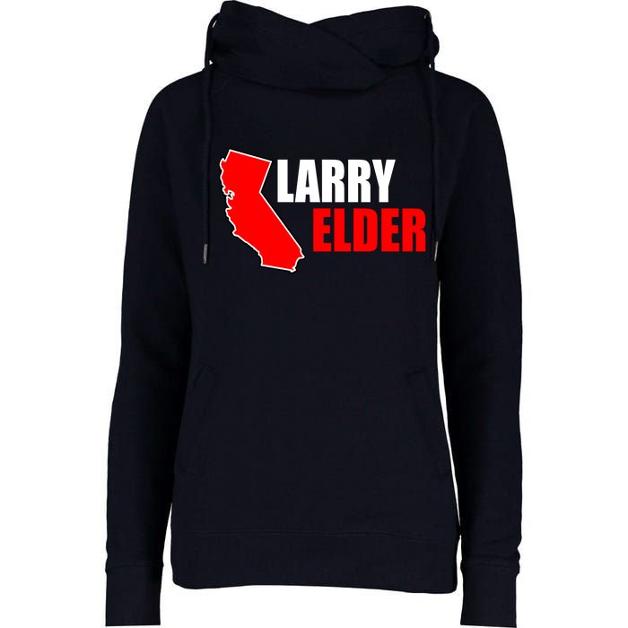 Larry Elder Republican Governor California Womens Funnel Neck Pullover Hood