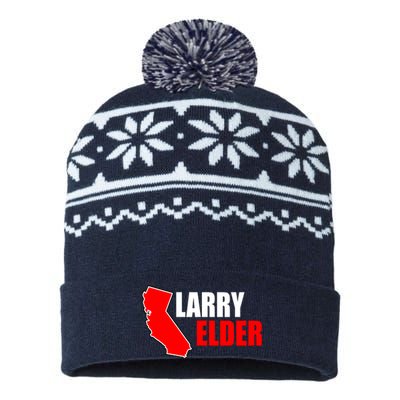 Larry Elder Republican Governor California USA-Made Snowflake Beanie