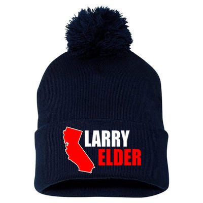 Larry Elder Republican Governor California Pom Pom 12in Knit Beanie