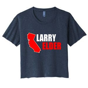 Larry Elder Republican Governor California Women's Crop Top Tee