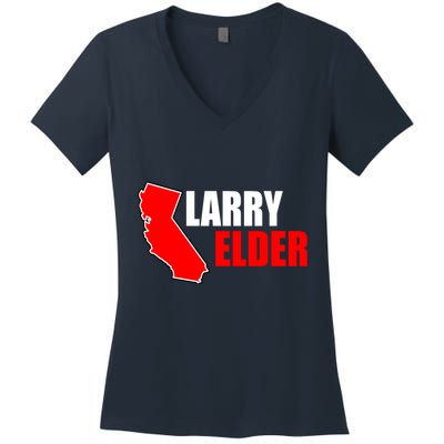 Larry Elder Republican Governor California Women's V-Neck T-Shirt