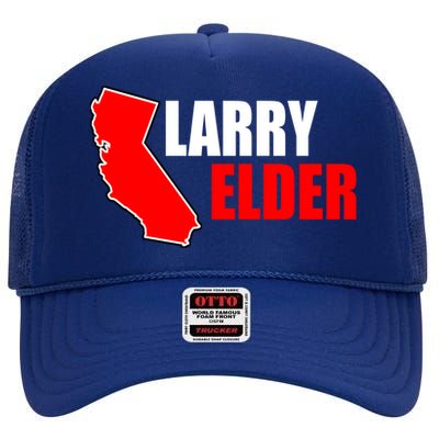 Larry Elder Republican Governor California High Crown Mesh Back Trucker Hat