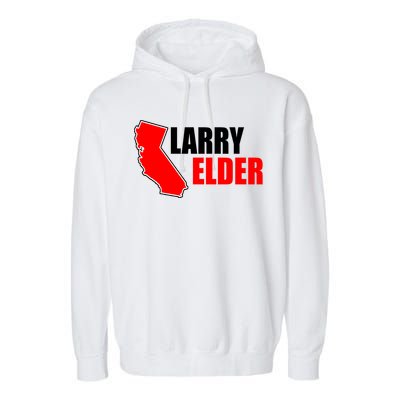 Larry Elder Republican Governor California Garment-Dyed Fleece Hoodie