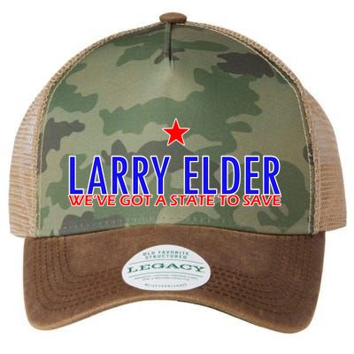 Larry Elder We've Got A State To Save Legacy Tie Dye Trucker Hat