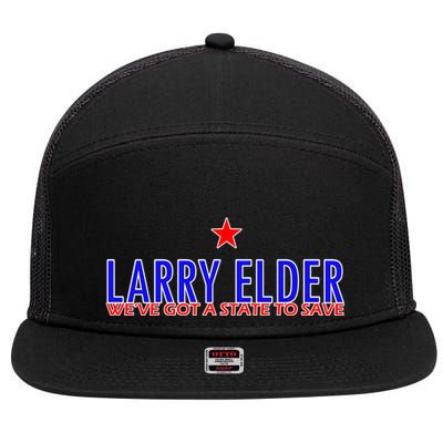 Larry Elder We've Got A State To Save 7 Panel Mesh Trucker Snapback Hat