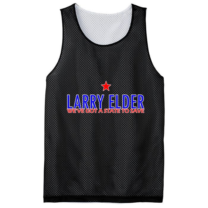 Larry Elder We've Got A State To Save Mesh Reversible Basketball Jersey Tank