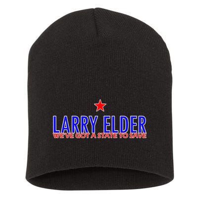 Larry Elder We've Got A State To Save Short Acrylic Beanie