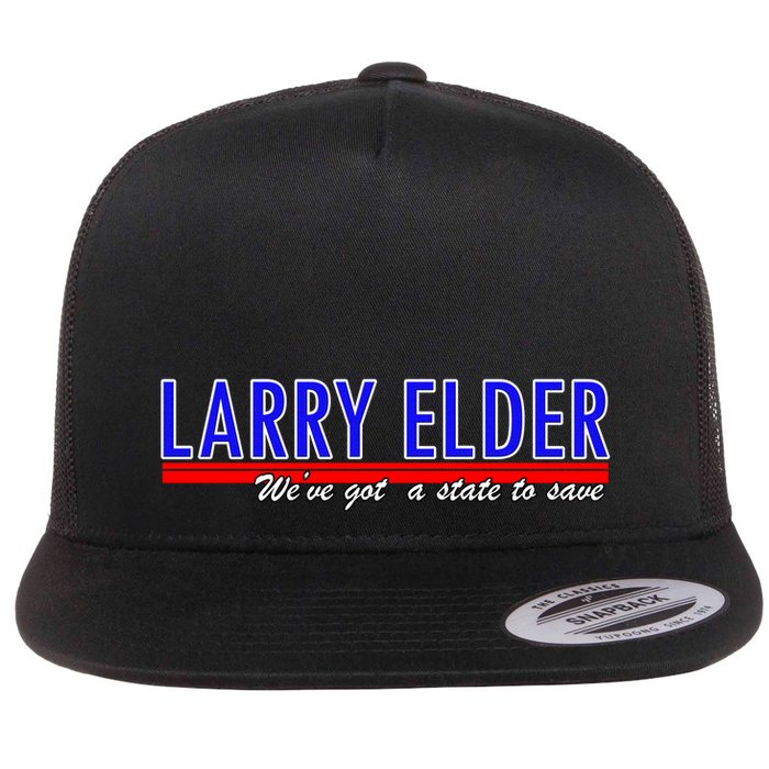 Larry Elder We've Got A State To Save Pro Republican Flat Bill Trucker Hat