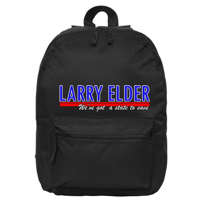 Larry Elder We've Got A State To Save Pro Republican 16 in Basic Backpack