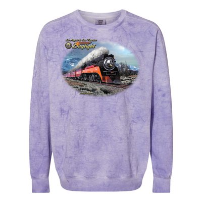 Larry Grossman - Daylight In Winter Train Colorblast Crewneck Sweatshirt