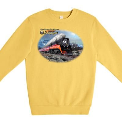 Larry Grossman - Daylight In Winter Train Premium Crewneck Sweatshirt