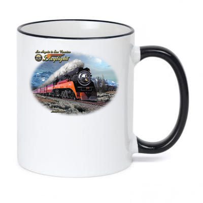 Larry Grossman - Daylight In Winter Train 11oz Black Color Changing Mug