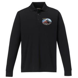 Larry Grossman - Daylight In Winter Train Performance Long Sleeve Polo