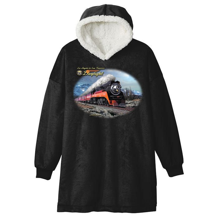 Larry Grossman - Daylight In Winter Train Hooded Wearable Blanket