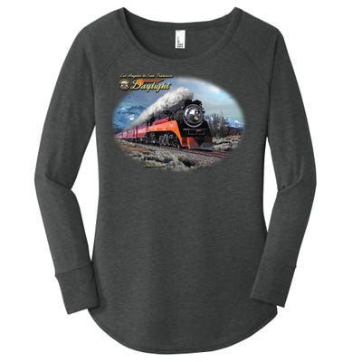 Larry Grossman - Daylight In Winter Train Women's Perfect Tri Tunic Long Sleeve Shirt