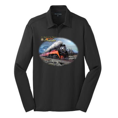 Larry Grossman - Daylight In Winter Train Silk Touch Performance Long Sleeve Polo