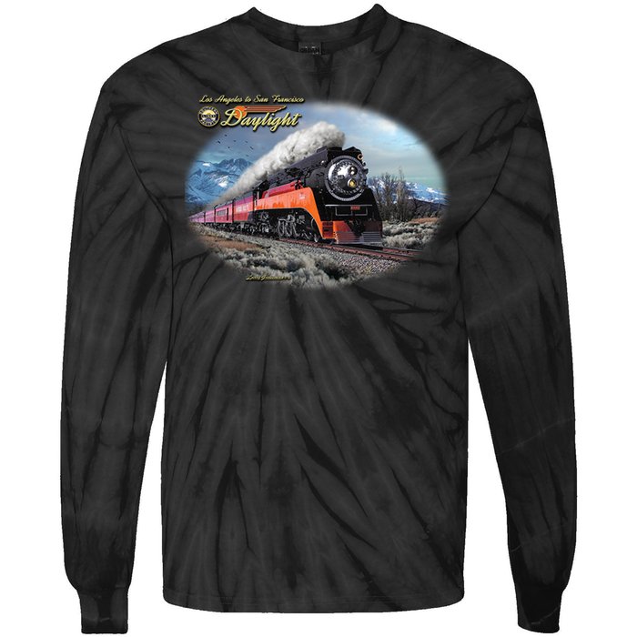 Larry Grossman - Daylight In Winter Train Tie-Dye Long Sleeve Shirt