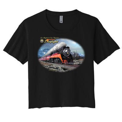 Larry Grossman - Daylight In Winter Train Women's Crop Top Tee