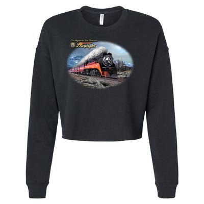 Larry Grossman - Daylight In Winter Train Cropped Pullover Crew