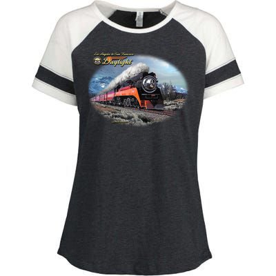 Larry Grossman - Daylight In Winter Train Enza Ladies Jersey Colorblock Tee