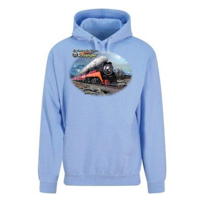 Larry Grossman - Daylight In Winter Train Unisex Surf Hoodie