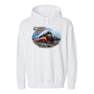 Larry Grossman - Daylight In Winter Train Garment-Dyed Fleece Hoodie