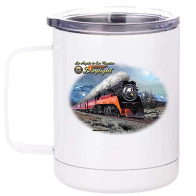 Larry Grossman - Daylight In Winter Train 12 oz Stainless Steel Tumbler Cup